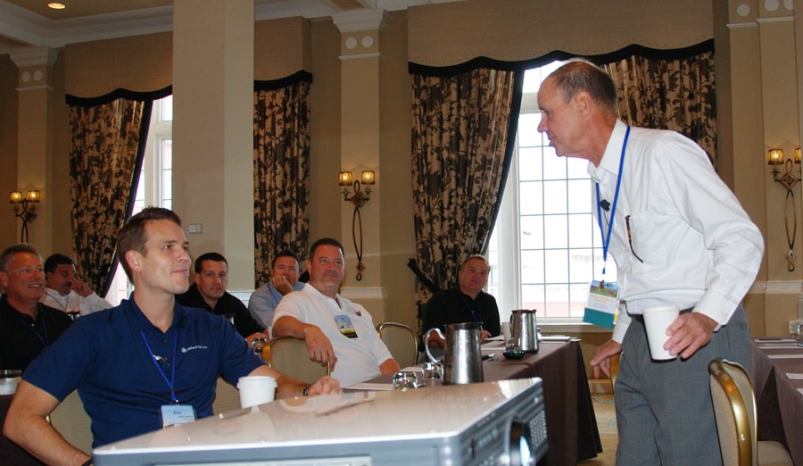 Leading a seminar on how to adapt to change at ITRA's 11th Annual Convention